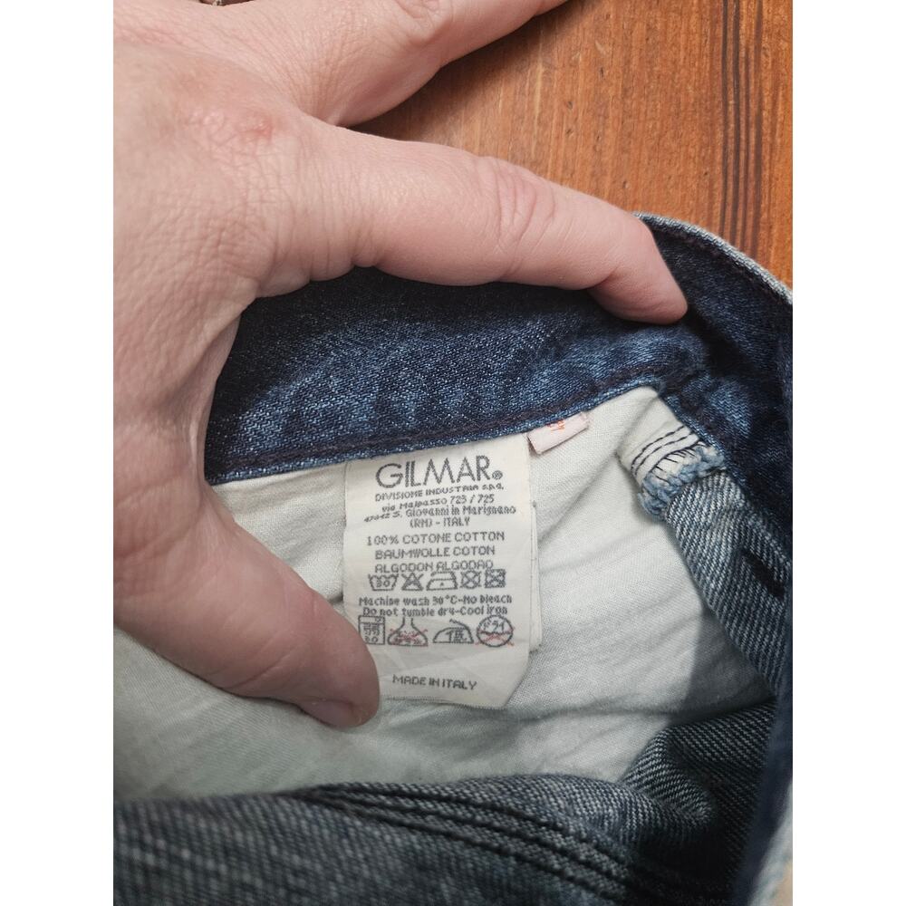 History Iceberg IT 42 US 37 Ombre Dip Dye Wide Leg Jeans Mens Made In Italy - Picture 11 of 14
